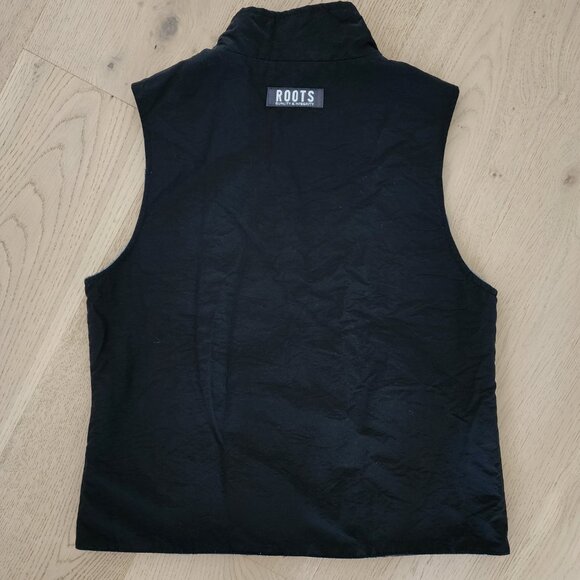 Women's Roots Black and Gray reversible Vest - Picture 3 of 11